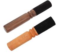 Yerleomit Lot de 2 maillets pour bol chantant avec manche en bois pour bols chantants tibétains en feutre pour méditation, yoga et thérapie sonore