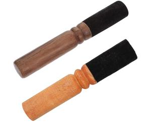 Yerleomit Lot de 2 maillets pour bol chantant avec manche en bois pour bols chantants tibétains en feutre pour méditation, yoga et thérapie sonore