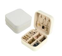 Yerozhui boite à bijoux fille coffret a bijoux boite a bijoux de voyage petite boite a bijoux, Organisateur de boîte à bijoux en cuir, pour boucles d'oreilles, colliers, bagues, cadeau de mariage