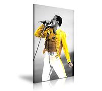 YES ART Impression sur toile Freddie Mercury du groupe Queen - 50 x 76 cm