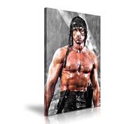 YES ART Rambo Sylvester Stallone Poster sur Toile Décoration Murale, 41cm X 61cm