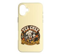 Yes Chef for Culinary Lover Kitchen Worker Humour Coque pour iPhone 16 Plus