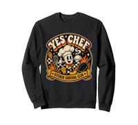 Yes Chef for Culinary Lover Kitchen Worker Humour Sweatshirt
