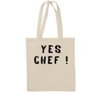 Yes Chef Funny Kitchen Cooking Meme Sac fourre-tout en coton naturel Blanc
