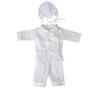 YES Combinaison de baptême pour bébé - Blanc - 3 mois