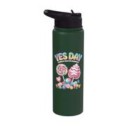 Yes Day Candy Explosion Fun Sugar Powered Celebration pour enfants Stainless Steel Insulated Water Bottle