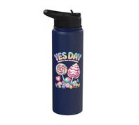 Yes Day Candy Explosion Fun Sugar Powered Celebration pour enfants Stainless Steel Insulated Water Bottle