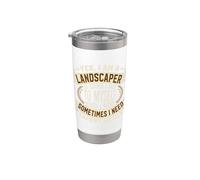 Yes I Am A Landscapaper I Talk To Myself Expert Advice Gobelet isotherme en acier inoxydable double paroi