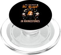 Yes, I Balanced The Budget in Rhinestones PopSockets PopGrip pour MagSafe