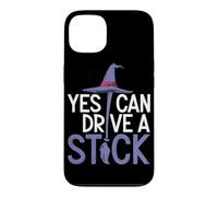 Yes I Can Drive A Stick Balai de sorcière Amusant Halloween Effrayant Coque pour iPhone 13