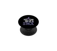 Yes I Can Drive A Stick Balai de sorcière Amusant Halloween Effrayant PopSockets PopGrip Adhésif