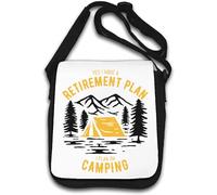 Yes I Have Retirement Plan I Plan On Camping Sac à bandoulière Blanc