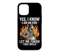 Yes I Know I Am on Fire Let Me Finish This Welder Coque pour iPhone 12/12 Pro