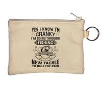 Yes I Know I'm Cranky I'm Going Through Fishing Porte-monnaie Beige