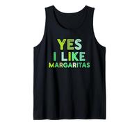 Yes I Like Margaritas Boisson Cocktail drôle Tequila Citron Vert Débardeur