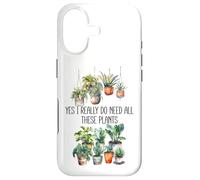 Yes I Really Do Need All These Plants Sign,Books Plant Lady Coque pour iPhone 17