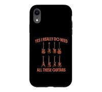 Yes I Really Need All These Guitars Musician Humour Coque pour iPhone XR