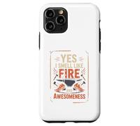 Yes I Smell Like Fire and Awesomeness Enclume de Forgeron Coque pour iPhone 11 Pro