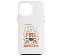 Yes I Smell Like Fire and Awesomeness Enclume de Forgeron Coque pour iPhone 13 Pro Max