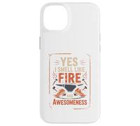 Yes I Smell Like Fire and Awesomeness Enclume de Forgeron Coque pour iPhone 14 Plus