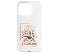 Yes I Smell Like Fire and Awesomeness Enclume de Forgeron Coque pour iPhone 15 Pro Max