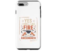 Yes I Smell Like Fire and Awesomeness Enclume de Forgeron Coque pour iPhone 7 Plus/8 Plus