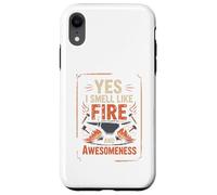 Yes I Smell Like Fire and Awesomeness Enclume de Forgeron Coque pour iPhone XR