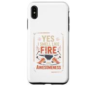 Yes I Smell Like Fire and Awesomeness Enclume de Forgeron Coque pour iPhone XS Max