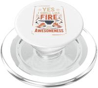 Yes I Smell Like Fire and Awesomeness Enclume de Forgeron PopSockets PopGrip pour MagSafe