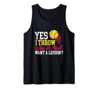 Yes I Throw Like A Girl - Softball Lover Softballer Débardeur