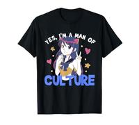Yes I'm A Man of Culture Funny Anime Meme Manga Otaku Weeb T-Shirt