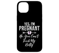 Yes I'm Pregnant No, You Can't Touch My Belly Baby Shower Coque pour iPhone 14 Plus