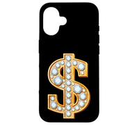 Yes I'm Rich, Elegant Hip Hop Golden Dollar Sign Graphic Coque pour iPhone 16