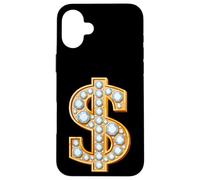 Yes I'm Rich, Elegant Hip Hop Golden Dollar Sign Graphic Coque pour iPhone 16 Plus