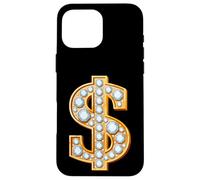 Yes I'm Rich, Elegant Hip Hop Golden Dollar Sign Graphic Coque pour iPhone 16 Pro Max