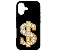 Yes I'm Rich, Elegant Hip Hop Golden Dollar Sign Graphic Coque pour iPhone 17