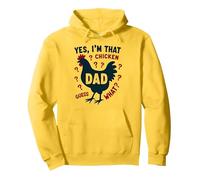 Yes I'm That Chicken Dad Guess What Butt Humour for Fathers Sweat à Capuche, Unisexe pour Adultes, Citron, S
