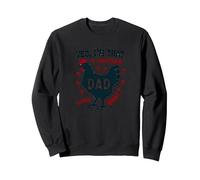Yes I'm That Chicken Dad Guess What Butt Humour for Fathers Sweatshirt, Unisexe pour Adultes, Noir, S