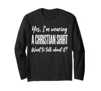 Yes I'm Wearing A Christian Shirt for Men Manche Longue
