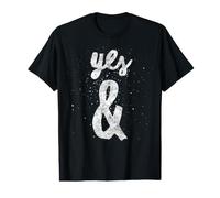 Yes & Improvisation Rule for Improv Actors T-Shirt Graphique avec Valeur