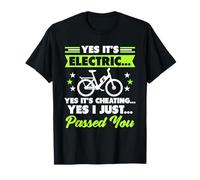 Yes It's Electric E-Bike Ebike Electric Bike Lovers T-Shirt