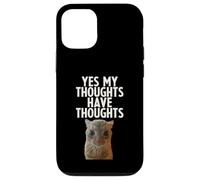 Yes My Thoughts Have Thoughts TDAH Neurodiversité Chat drôle Coque pour iPhone 12/12 Pro