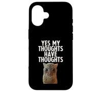 Yes My Thoughts Have Thoughts TDAH Neurodiversité Chat drôle Coque pour iPhone 16