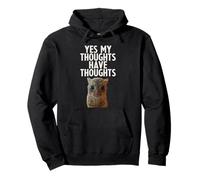 Yes My Thoughts Have Thoughts TDAH Neurodiversité Chat drôle Sweat à Capuche
