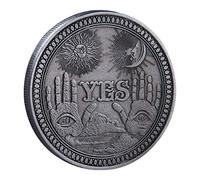 YES/NO Pièce de décision de lettre, Oui Non, Défi, Décoration de pièces de monnaie
