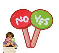 Yes No Voting Paddles | Panneaux d'interaction portables, panneaux de réponse rapide, fausses pagaies réutilisables pour interaction entre enseignants et étudiants