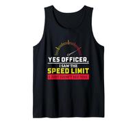 Yes Officer I Saw The Speed Limit Humour Mécanicien de Voiture Débardeur