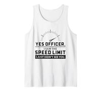 Yes Officer I Saw The Speed Limit Humour Mécanicien de Voiture Débardeur