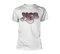 YES - PATTERN LOGO WHITE T-Shirt Small