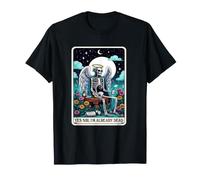 Yes Sir I'm Already Dead Tarot Carte Squelette Ange Halloween T-Shirt